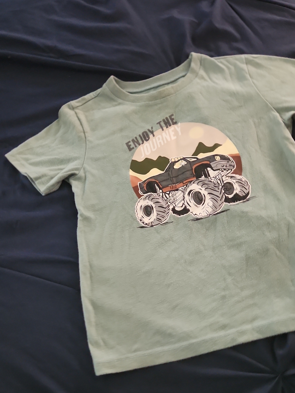 Garanimals Sage Green Monster Truck Tee